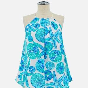 LILLY PULITZER for Target Women's Size small Sea Urchin For You Halter Top EUC